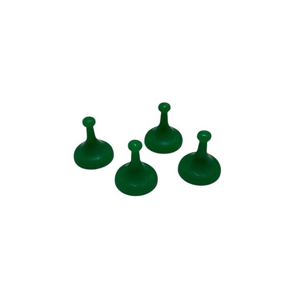 Hasbro Sorry! Board Game Replacement Pieces (1998 Edition) – 4 Green Pawns - Picture 1 of 2